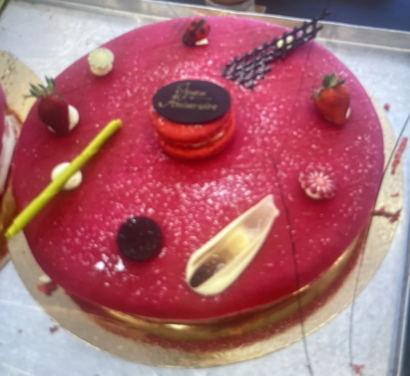 Entremet fruits rouges