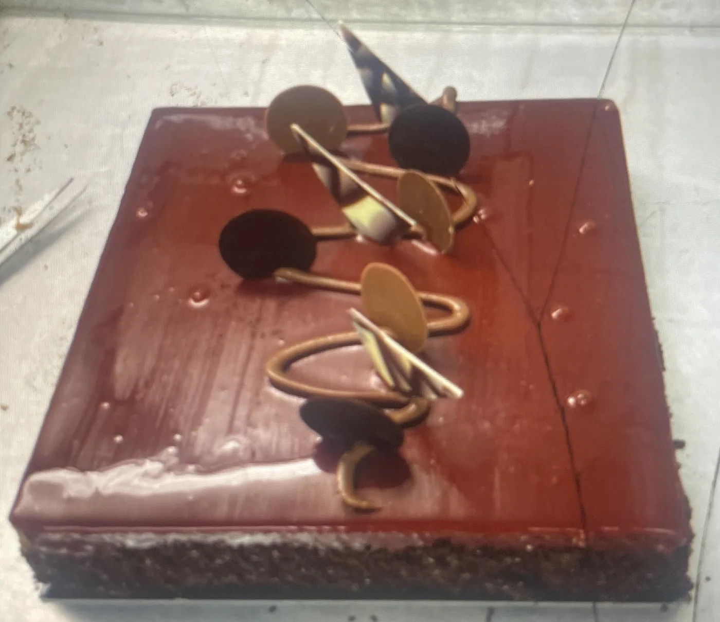 Entremet velours bordeaux